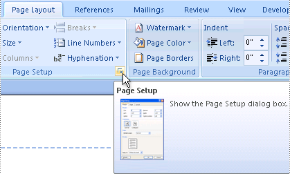 dissertation page numbering ms word