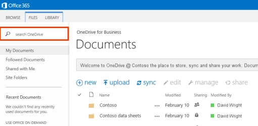 how to sync office 365 docs