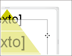 Drag the border of the SmartArt graphic to move it.