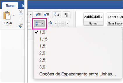 Definir Espa Amento Simples Entre Linhas Para Um Documento Suporte Do