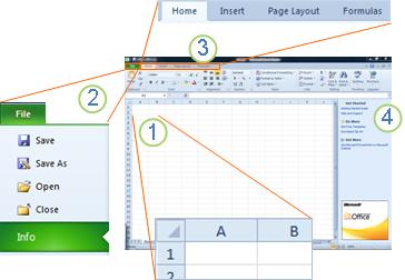 Introduction to Excel Starter - Excel microsoft 2010 word labeled diagram 