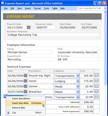 Microsoft office infopath 2007 что это