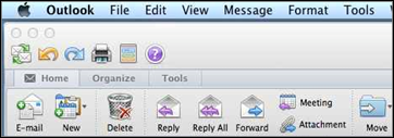 customize outlook for mac ribbon