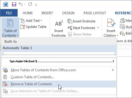  insert a table of contents for you, see Create a table of contents