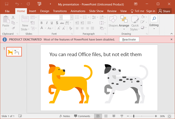 microsoft word free trial but still unlicensed