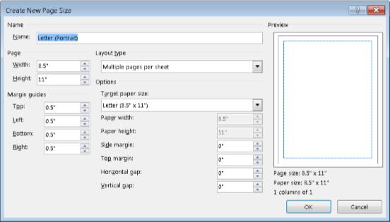 margins to change wide in i page how excel do Understanding dialog Publisher Size Page in the Custom box