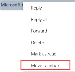 Move to Inbox