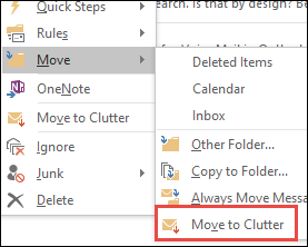 Move to Clutter