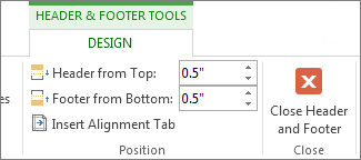 deleting section break removes header and footer