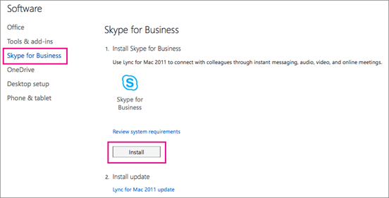 install skype for business on mac