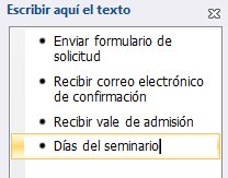 Escriba el texto en la línea agregada.