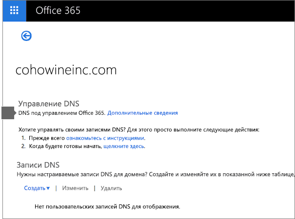 Управление dns зоной домена недоступно проверьте ns серверы